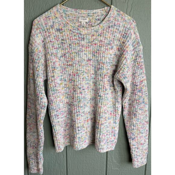 J. Crew Chenille Boxy Crew Sweater, Medium - Picture 2 of 6